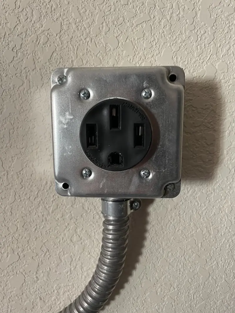 NEMA 14-50 outlet installed for Smart Home Electrical in Helena Valley Southeast